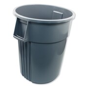Impact Products 55 gal Round Trash Can, Gray, Open Top, Plastic IMP 7755-3